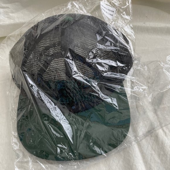 Assholes Lives Forever Embroidered Snapback Hat | Black Mesh, Green Brim | NWOT - Picture 2 of 4